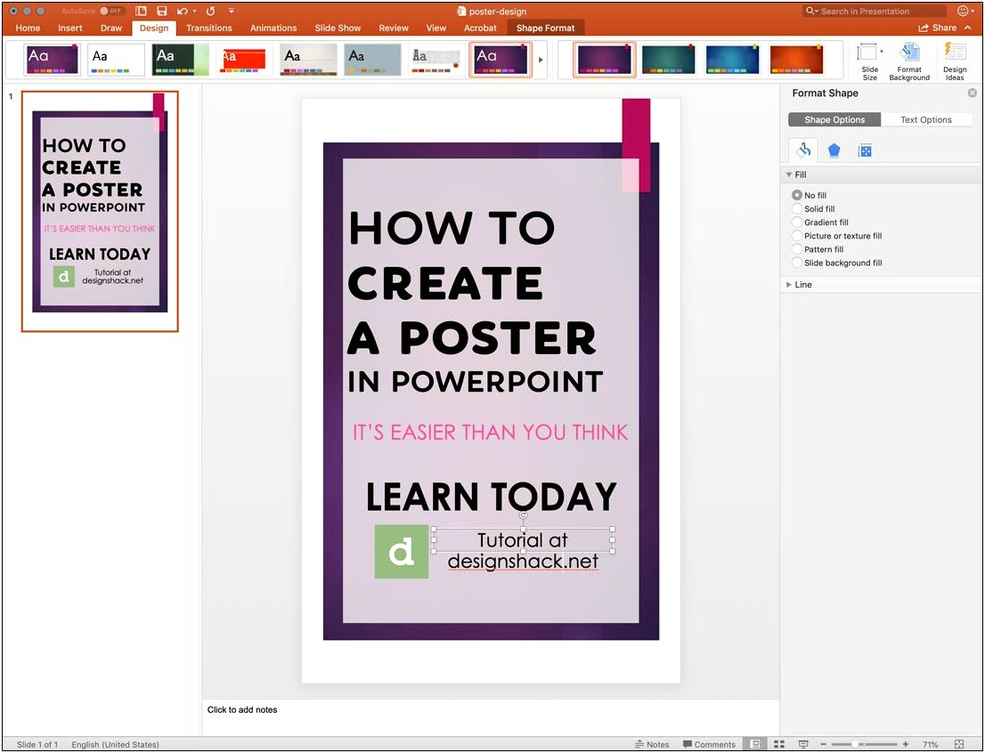 Can I Use Word For Poster Presentation Template