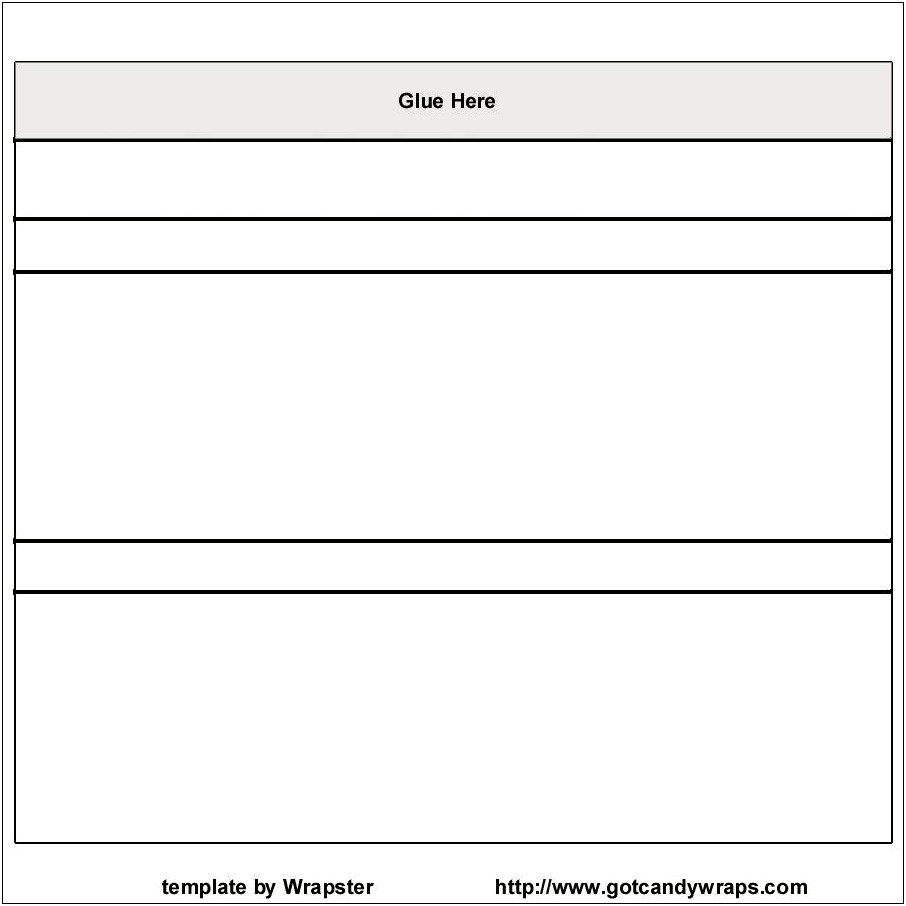 Candy Bar Wrapper Template For Microsoft Word