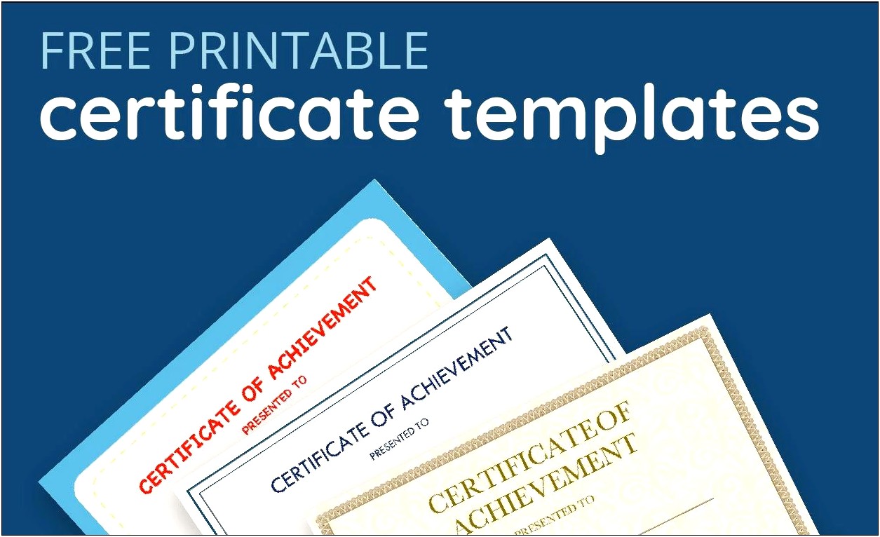 Certificate Of Attendance Template Word Doc