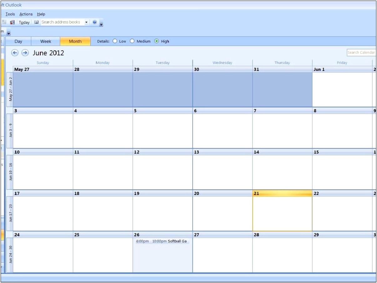 Change Date In Word Calendar Template
