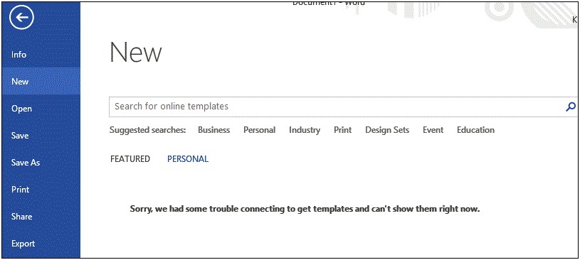 Changing Your Default Template In Word