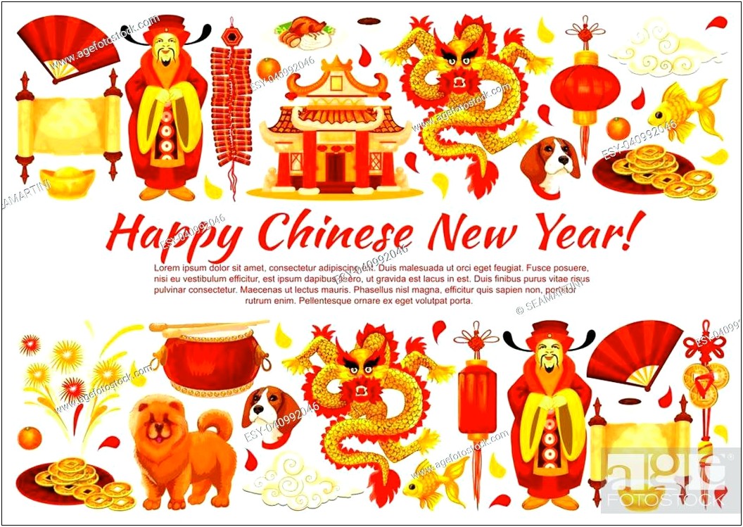 Chinese New Year Template Flyer In Word