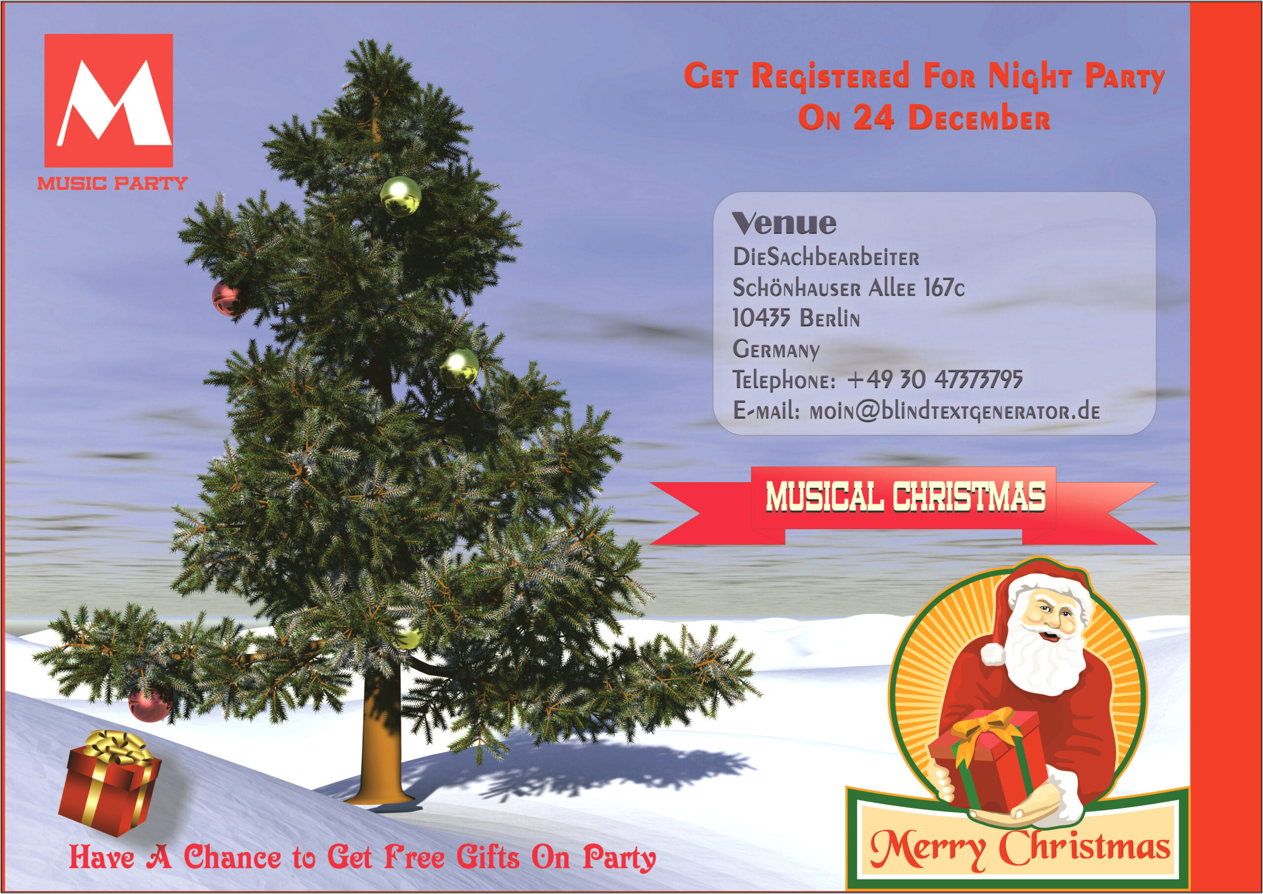 Christmas Party Invitation Template Ms Word