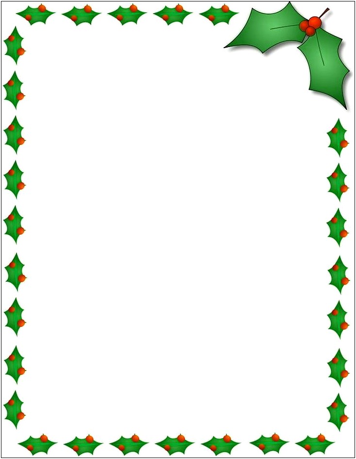 Christmas Stationery Templates For Microsoft Word