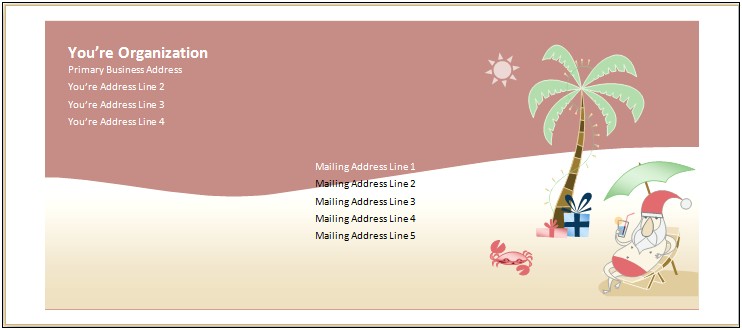 Christmas Templates For Address Labels Microsoft Word