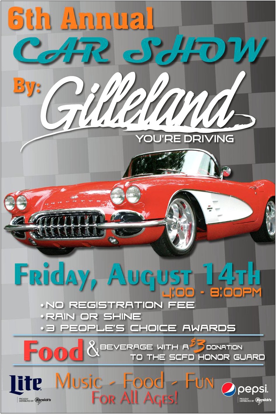 Classic Car Cruise Template For Word