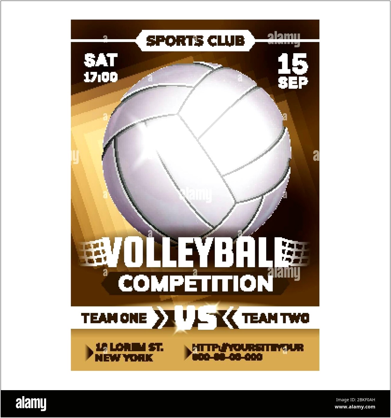 Club Volleyball Tryout Flyer Word Template