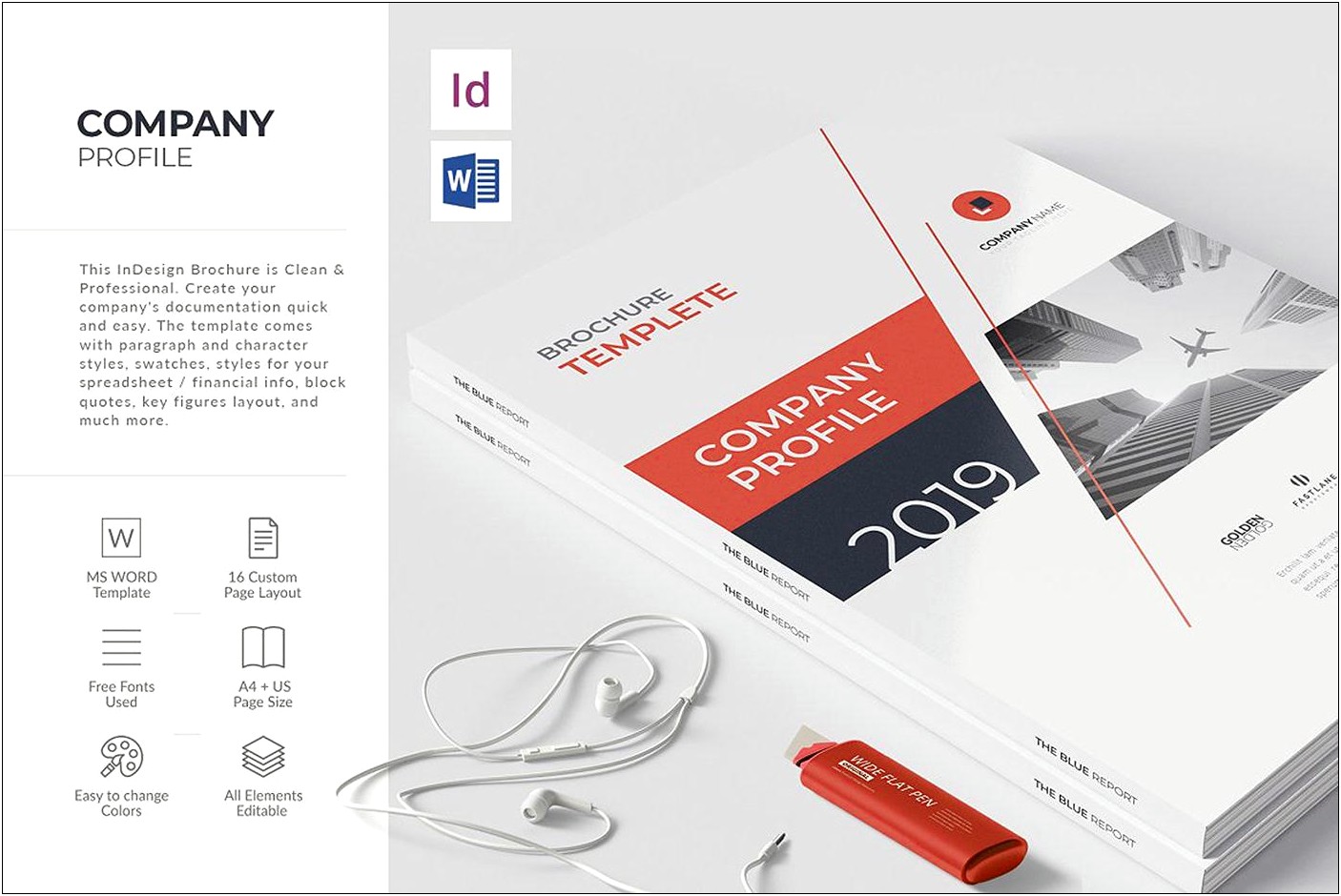 Company Profile Cover Page Template Word