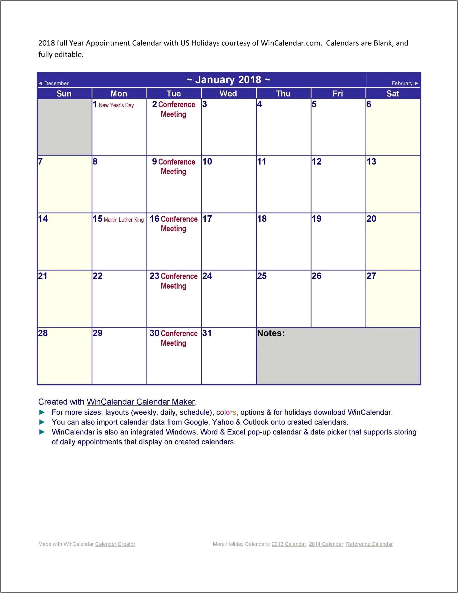 Conference Schedule Template For Teacher Word