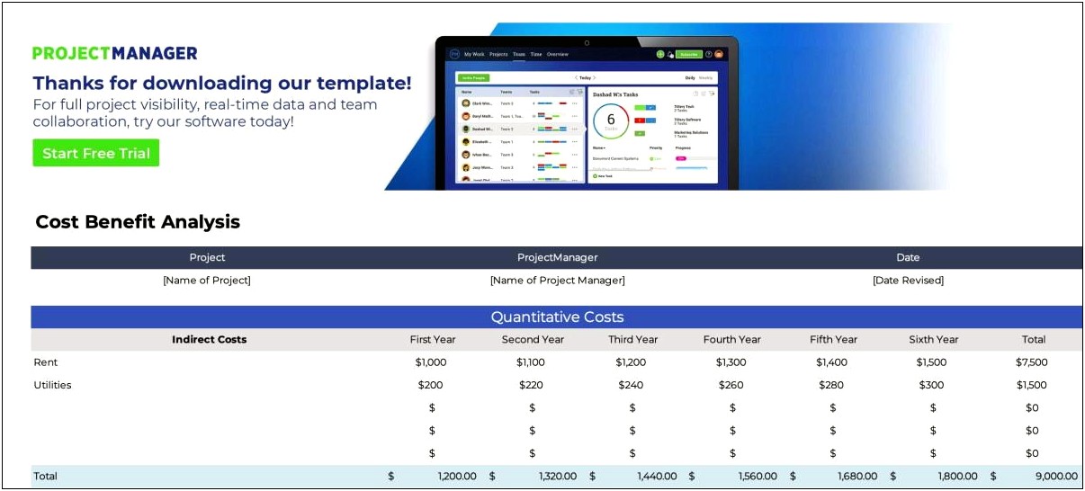 Cost Benefit Analysis Template Microsoft Word