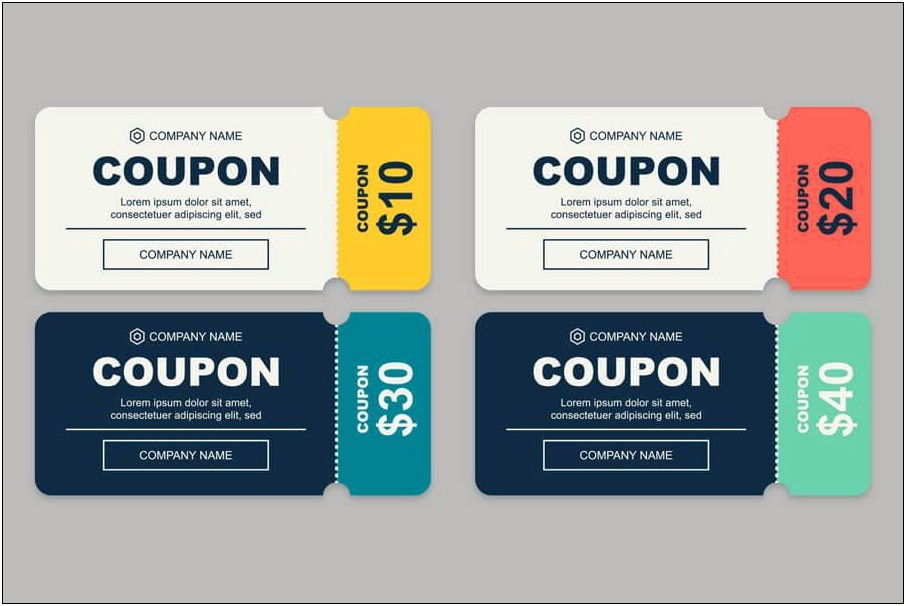 Coupon Template Black And White Word Document