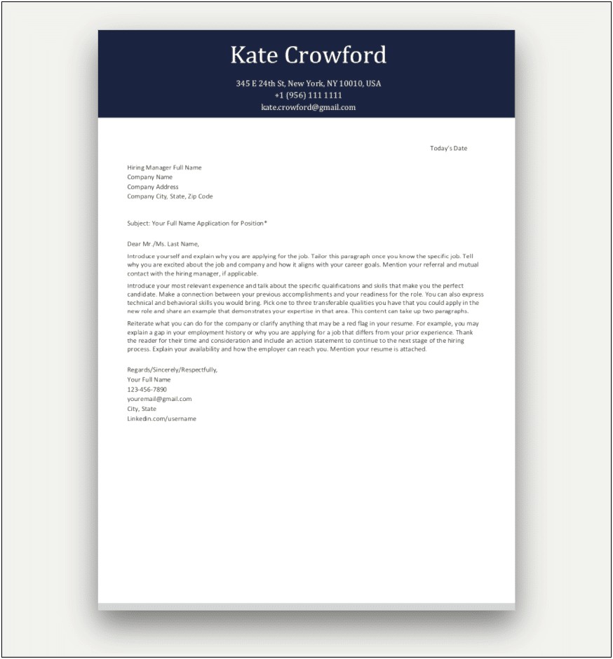 Cover Letter Templates Word For Beginners