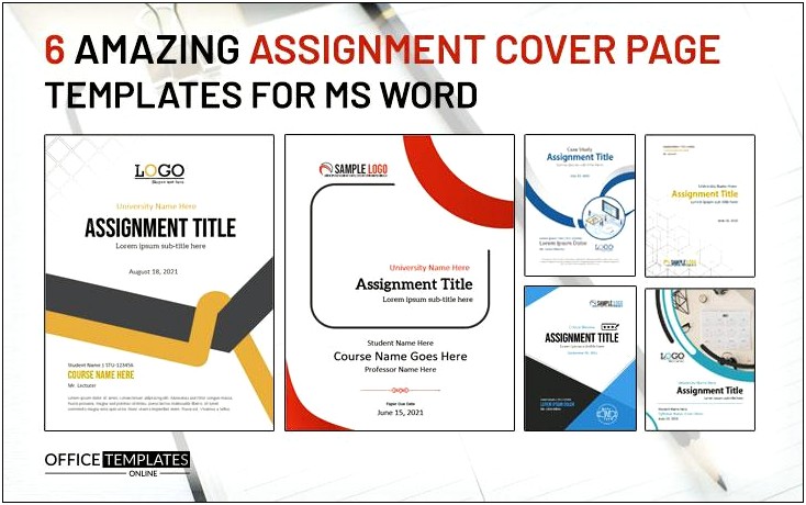 Cover Page For Ms Word 2010 Templates