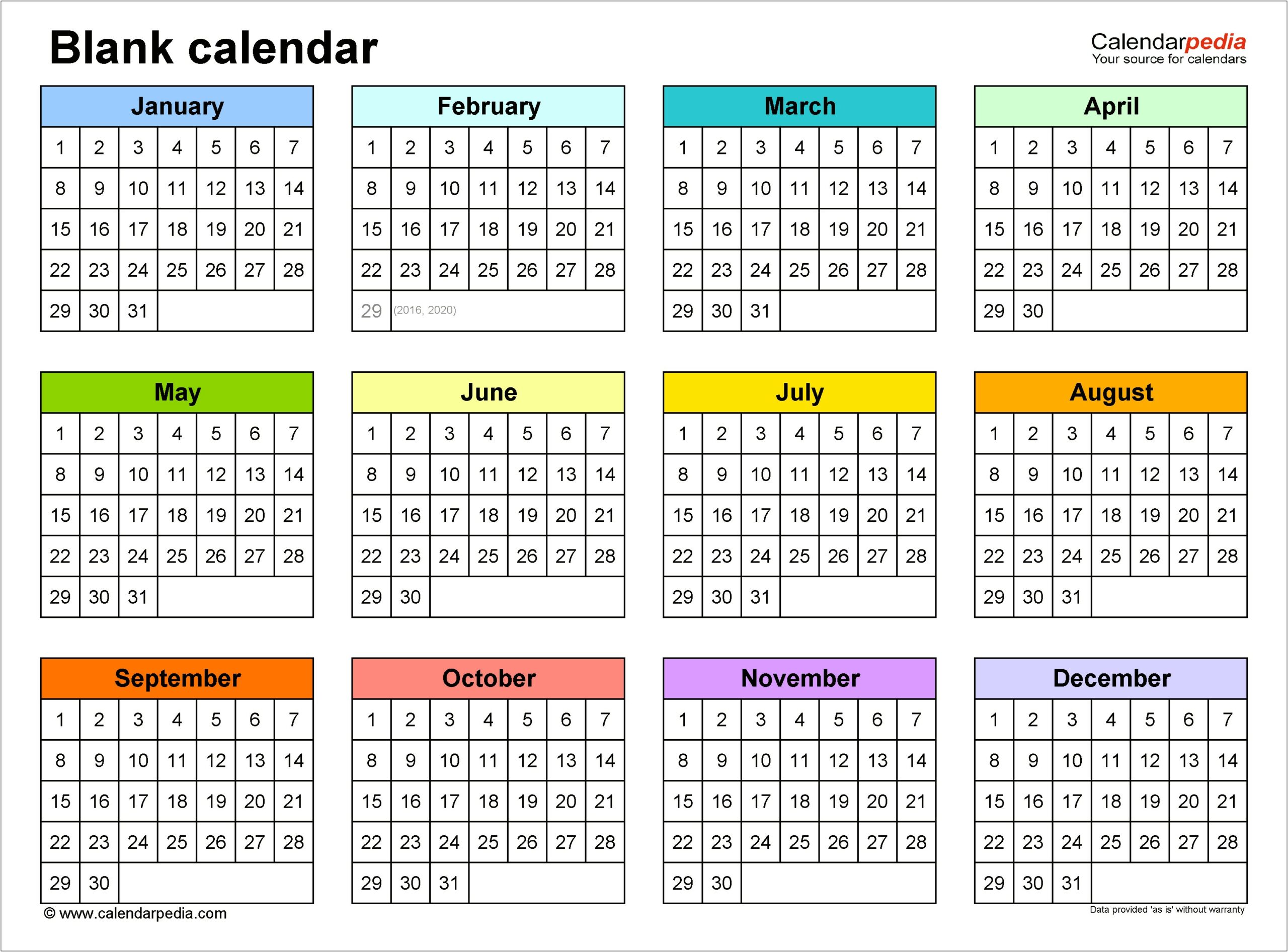 Create A Calendar Template In Word