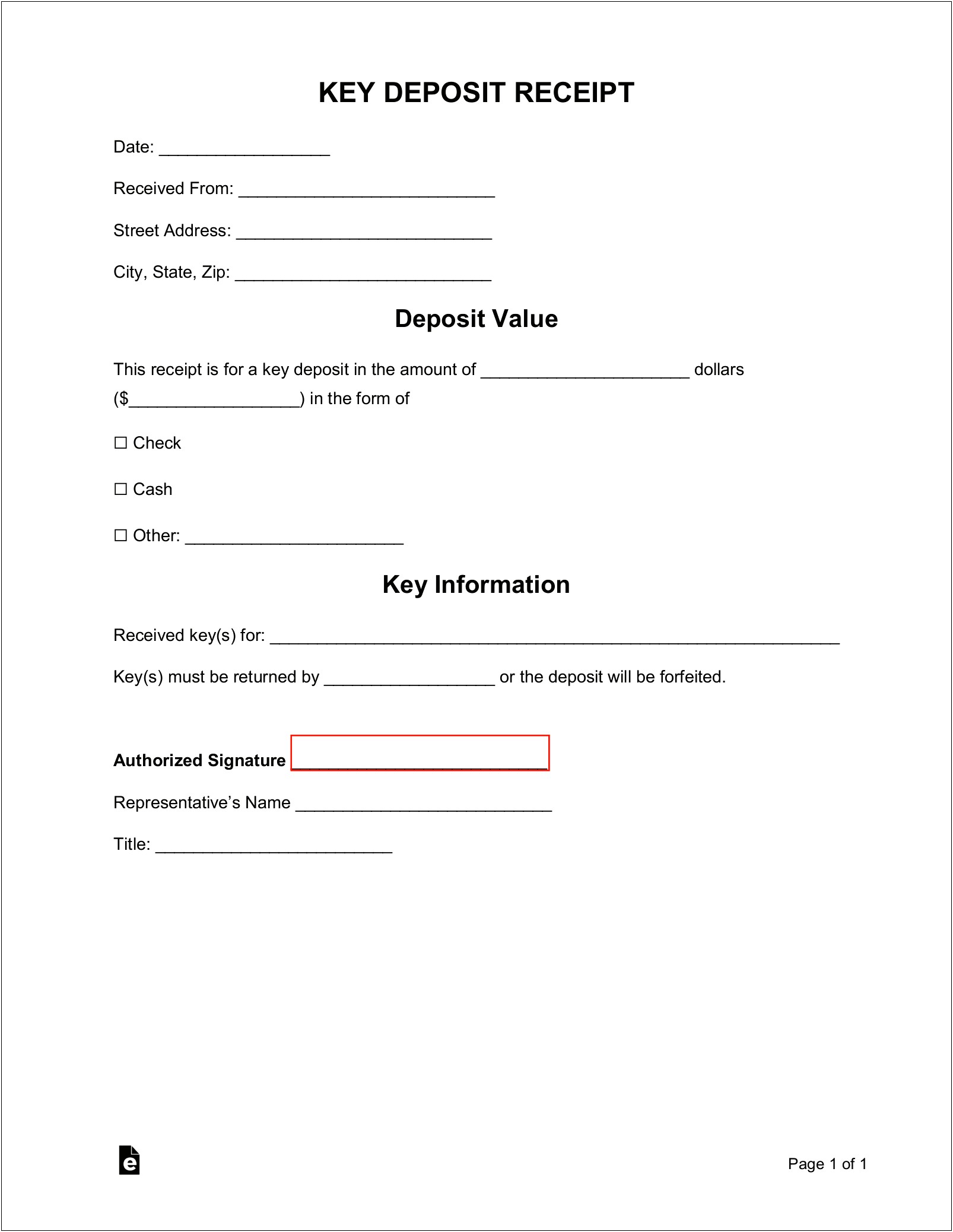 Create A Fillable Deposit Form Template Word