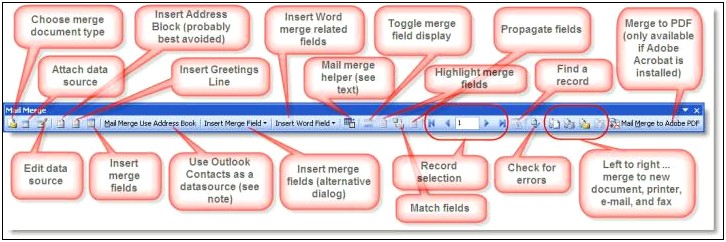 Create A Mail Merge Template In Word 2003