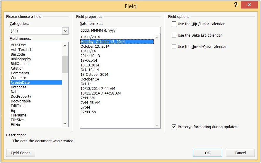 Create A Template In Word 2007 With Fields