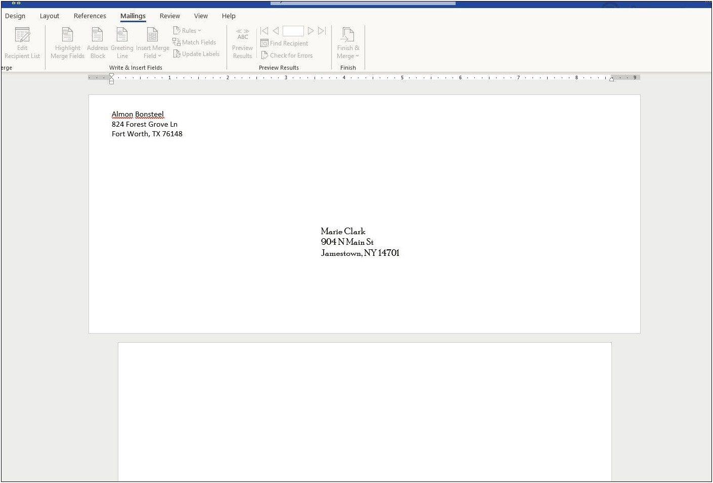 Create An Envelope Template In Word 2013