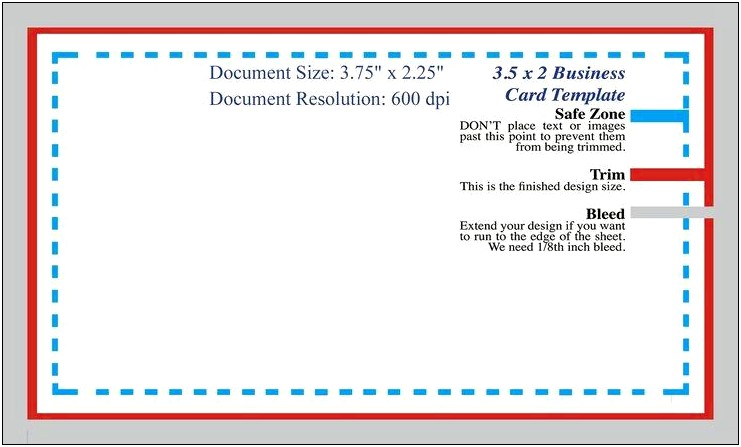 Create Business Card Template Ms Word Bleed
