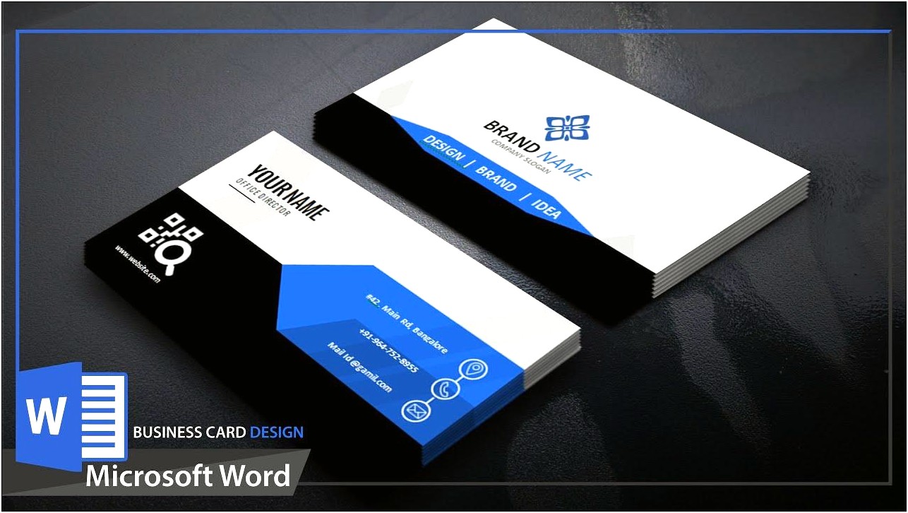 Create Business Card Template Ms Word
