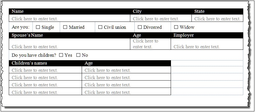 Create Form Template In Word 2013