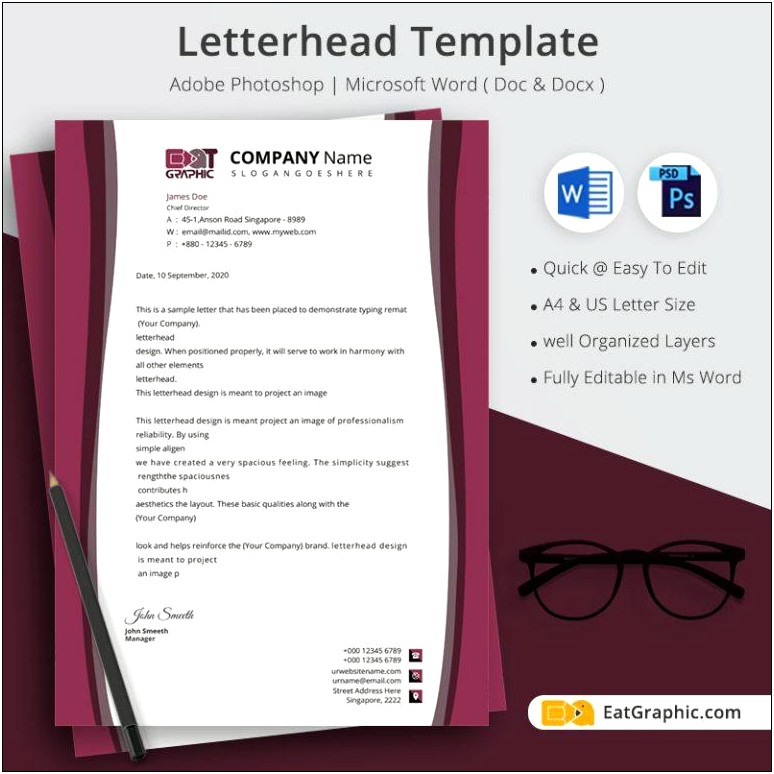 Create Letterhead In Word Without Template