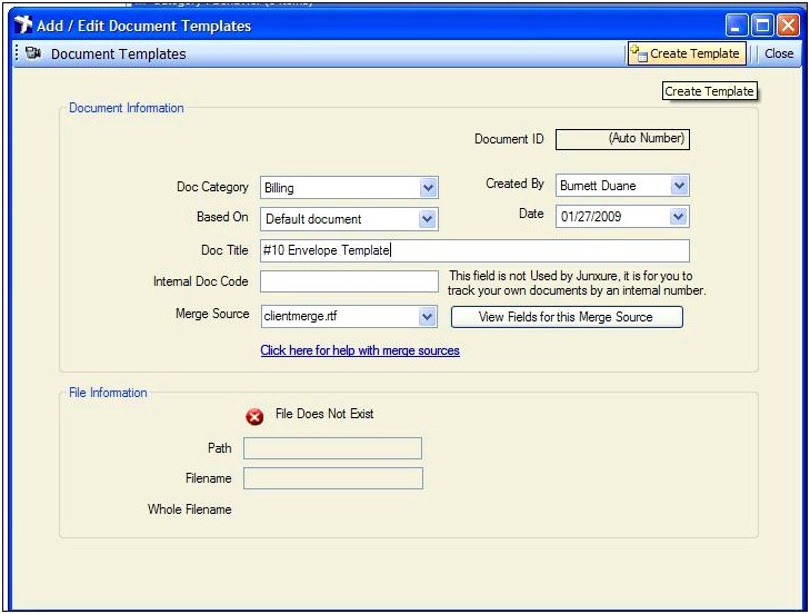 Create Template Document In Word 2007