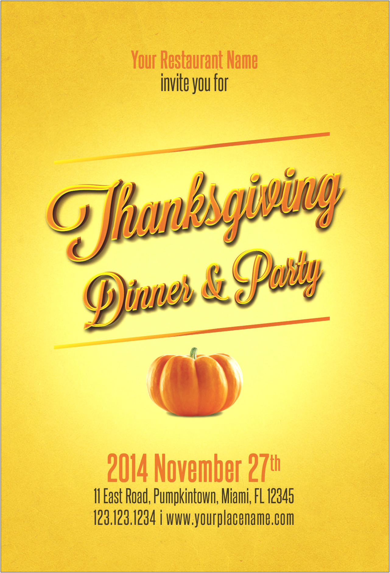 Create Thanksgiving Flyer Templates For Word