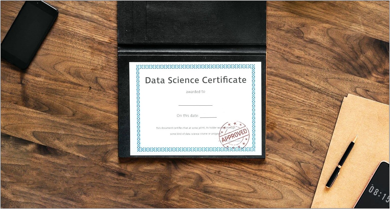 Data Science Certificate Microsoft Word Template