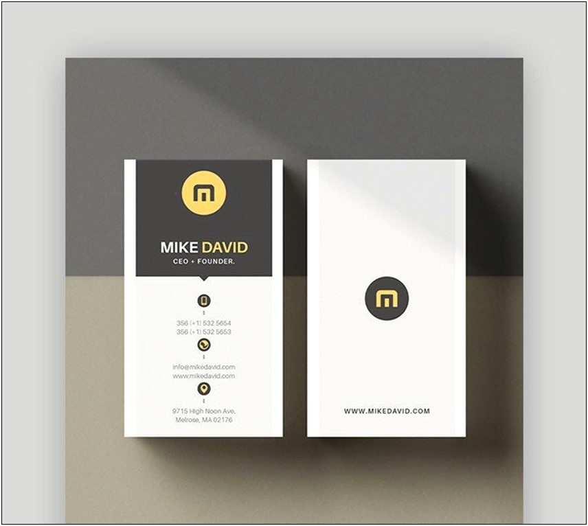 Double Sided Buisness Card Template For Microsoft Word
