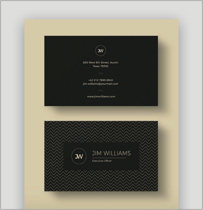 Double Sided Business Card Template Microsoft Word