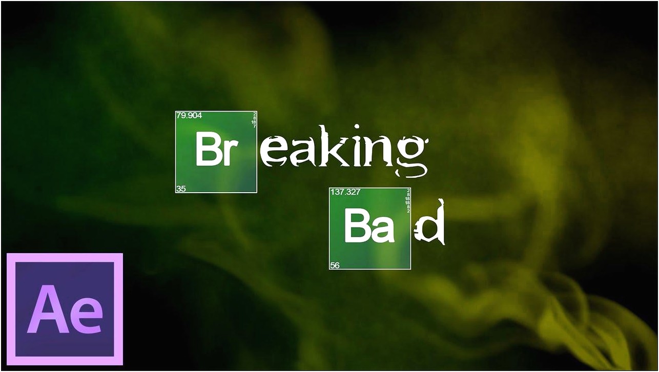 Download Breaking Bad Intro Template After Effects