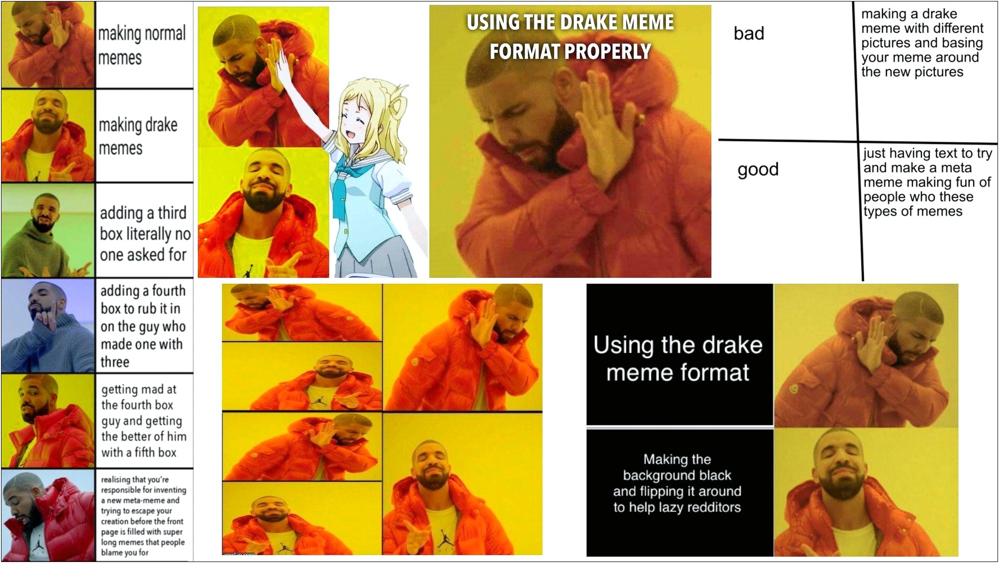 Download Drake Meme Template 2 No's