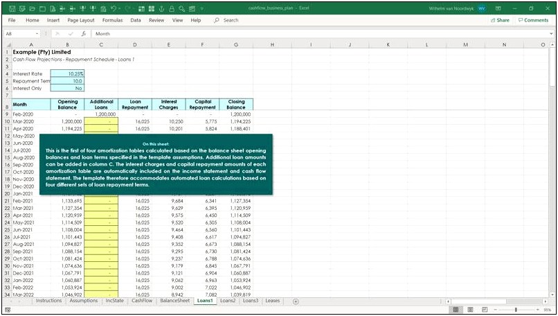 Download Excel 5 Year Financial Projection Template