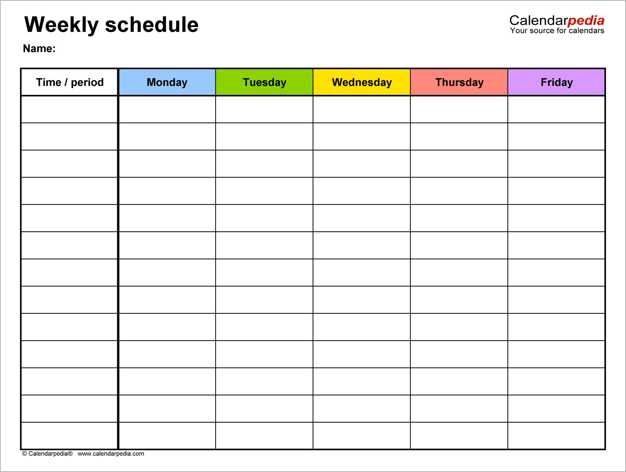 Download Excel Calendar Template 1.4.1
