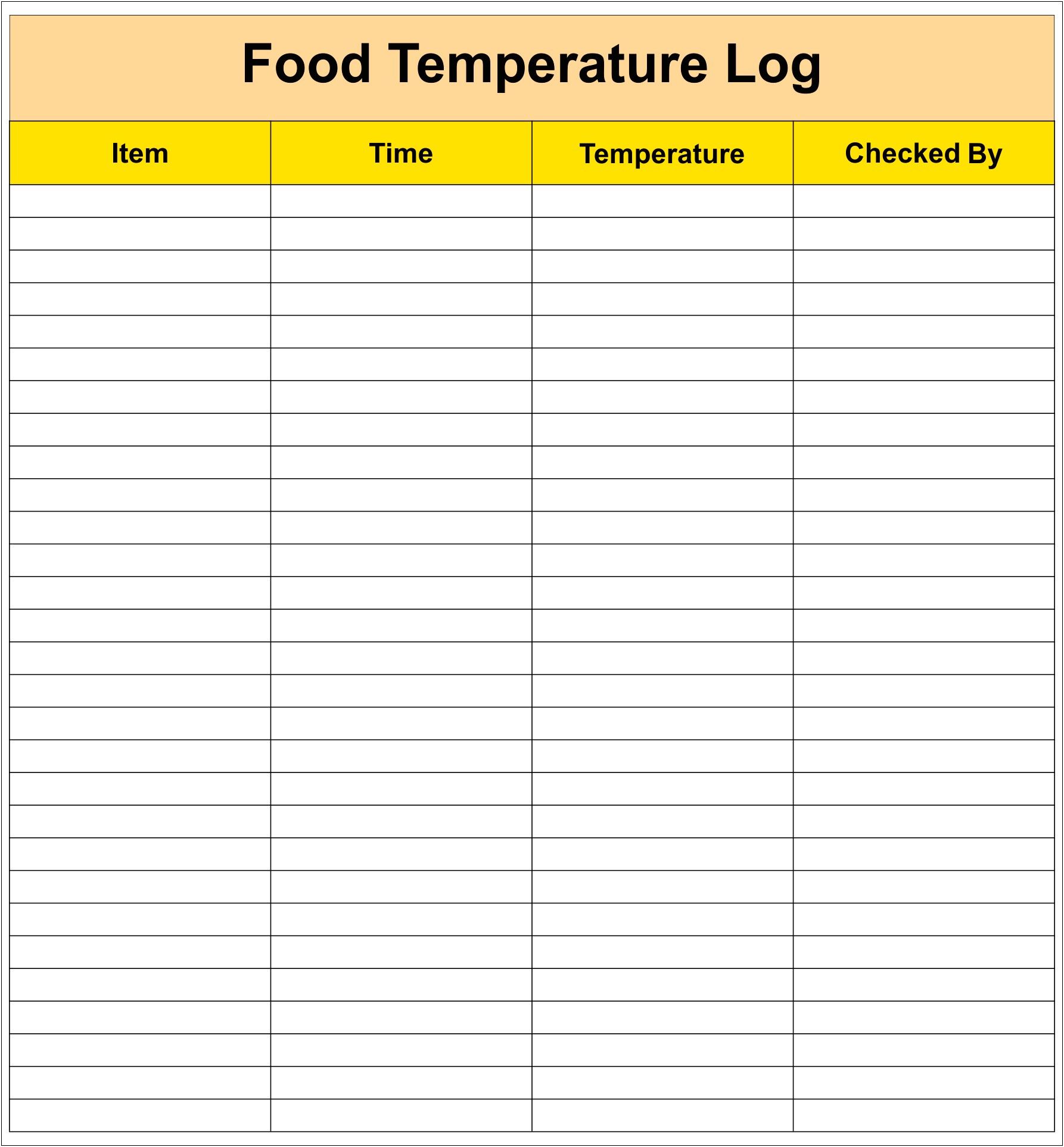 Download Haccp Templates Hot And Cold Temperature Log