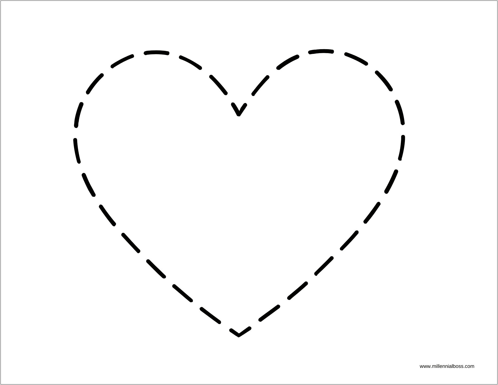 Download Heart Template For Shine On
