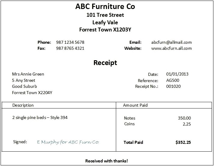 Download Invoice Templates For Word 2007