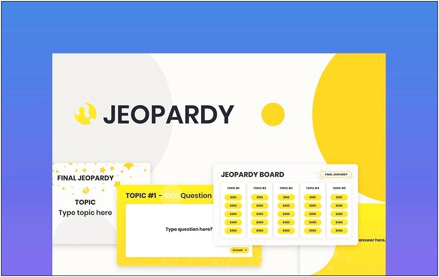 Download Jeopardy Game Template On Google Slides
