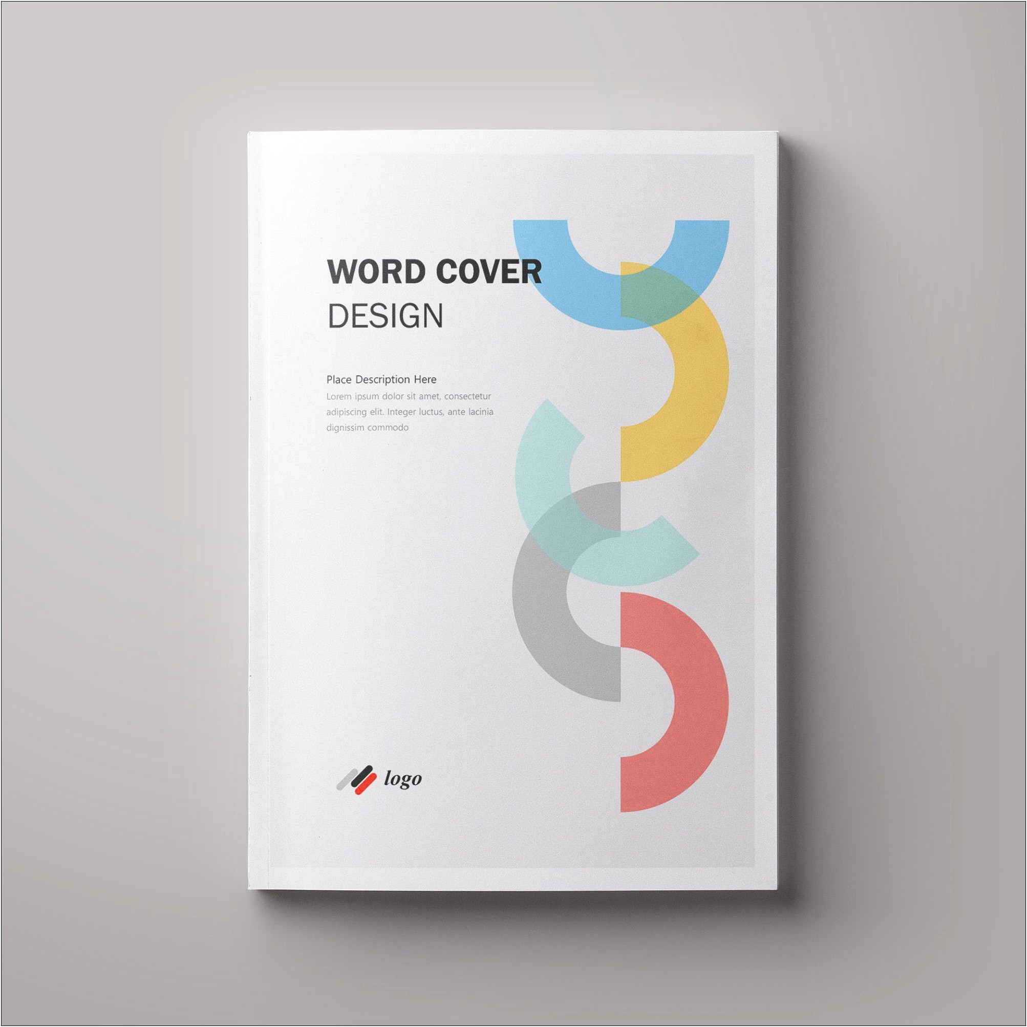 Download Microsoft Word Book Cover Template