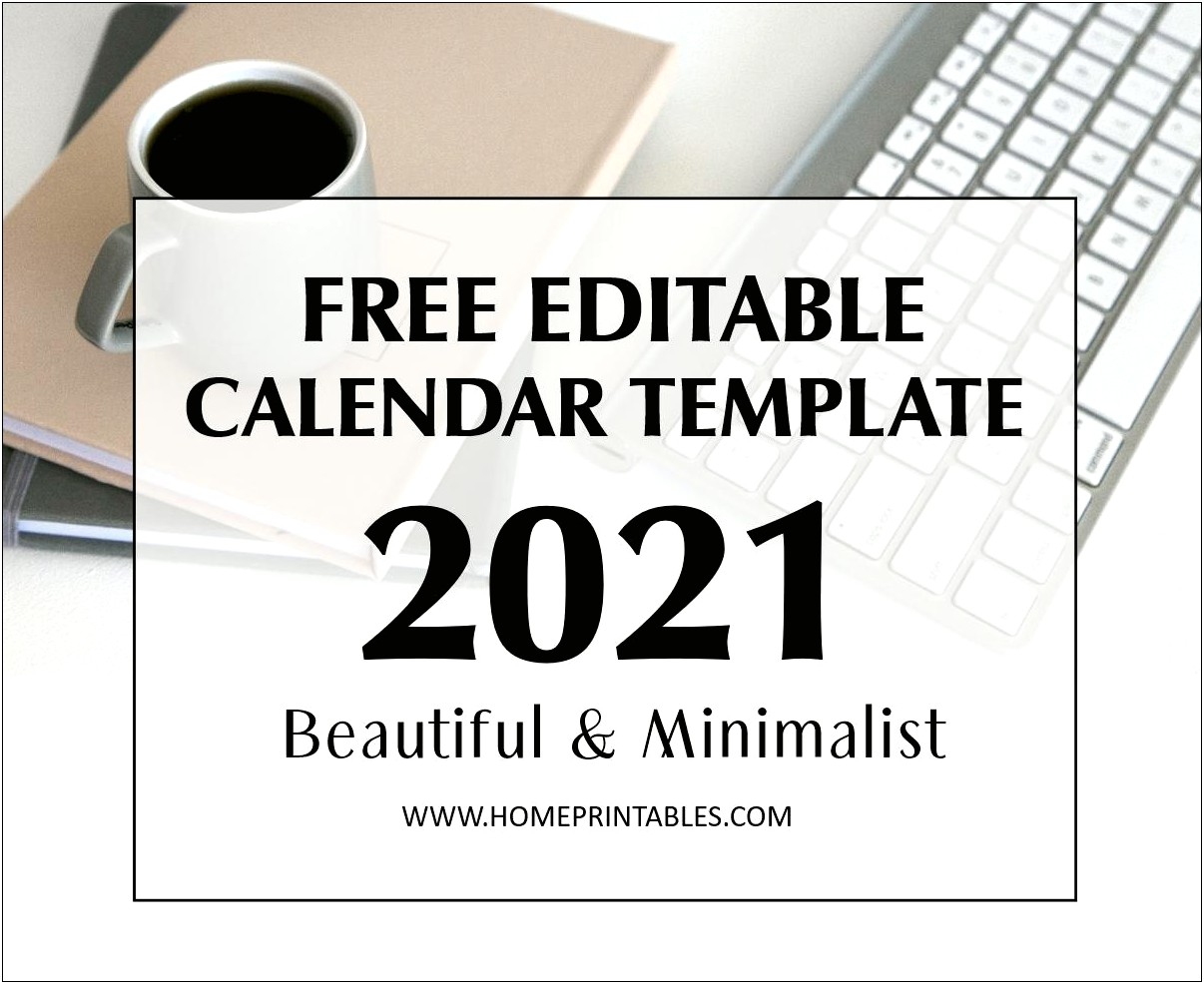 Download Microsoft Word Calendar Template 2020