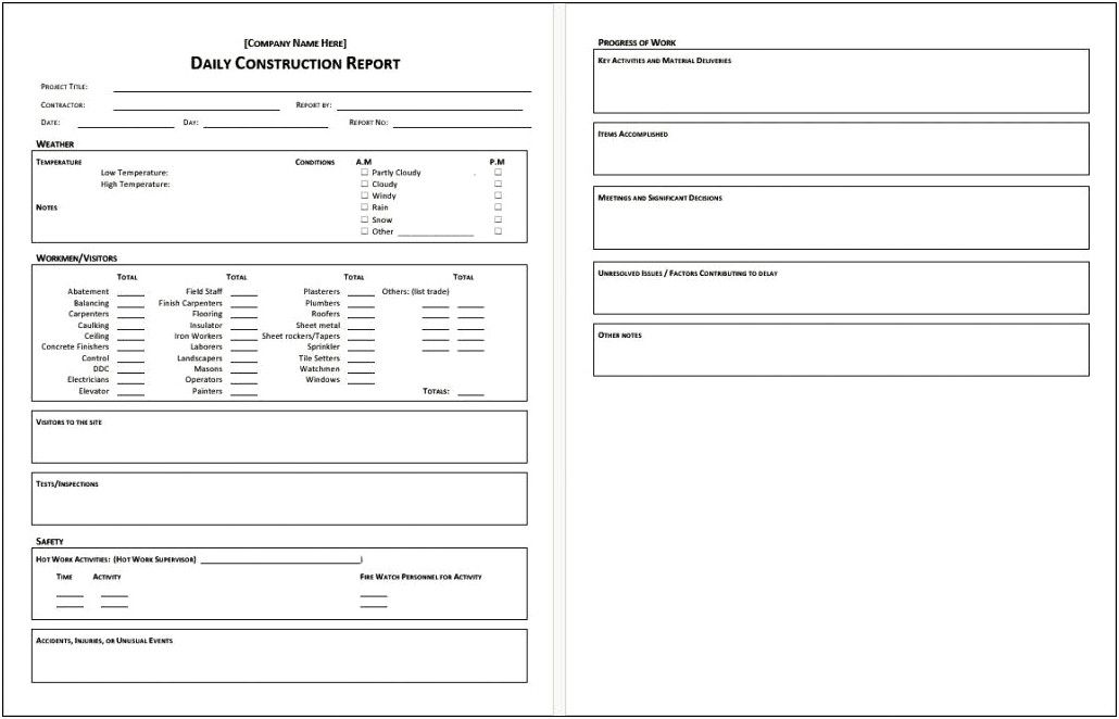Download Microsoft Word Templates For Report