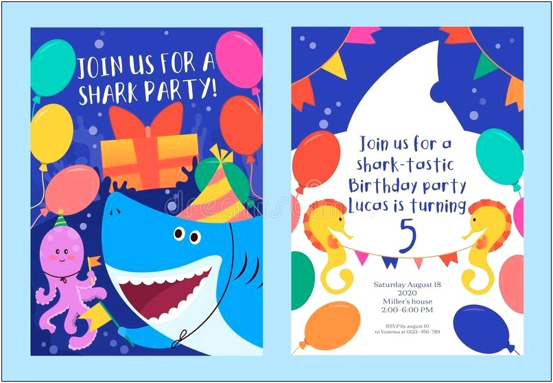 Download Party Card Invitation Templates Fishing