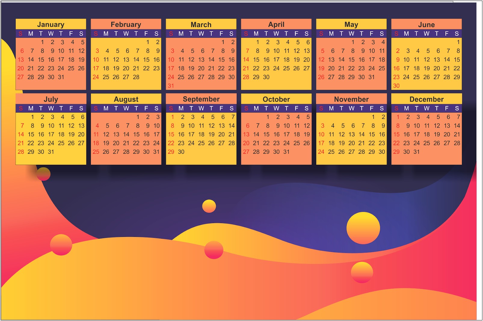 Download Pdf Template Kalender 2019 Cdr