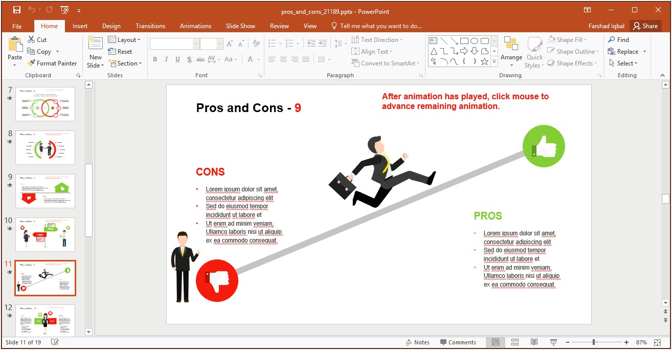 Download Pros And Cons Powerpoint Template