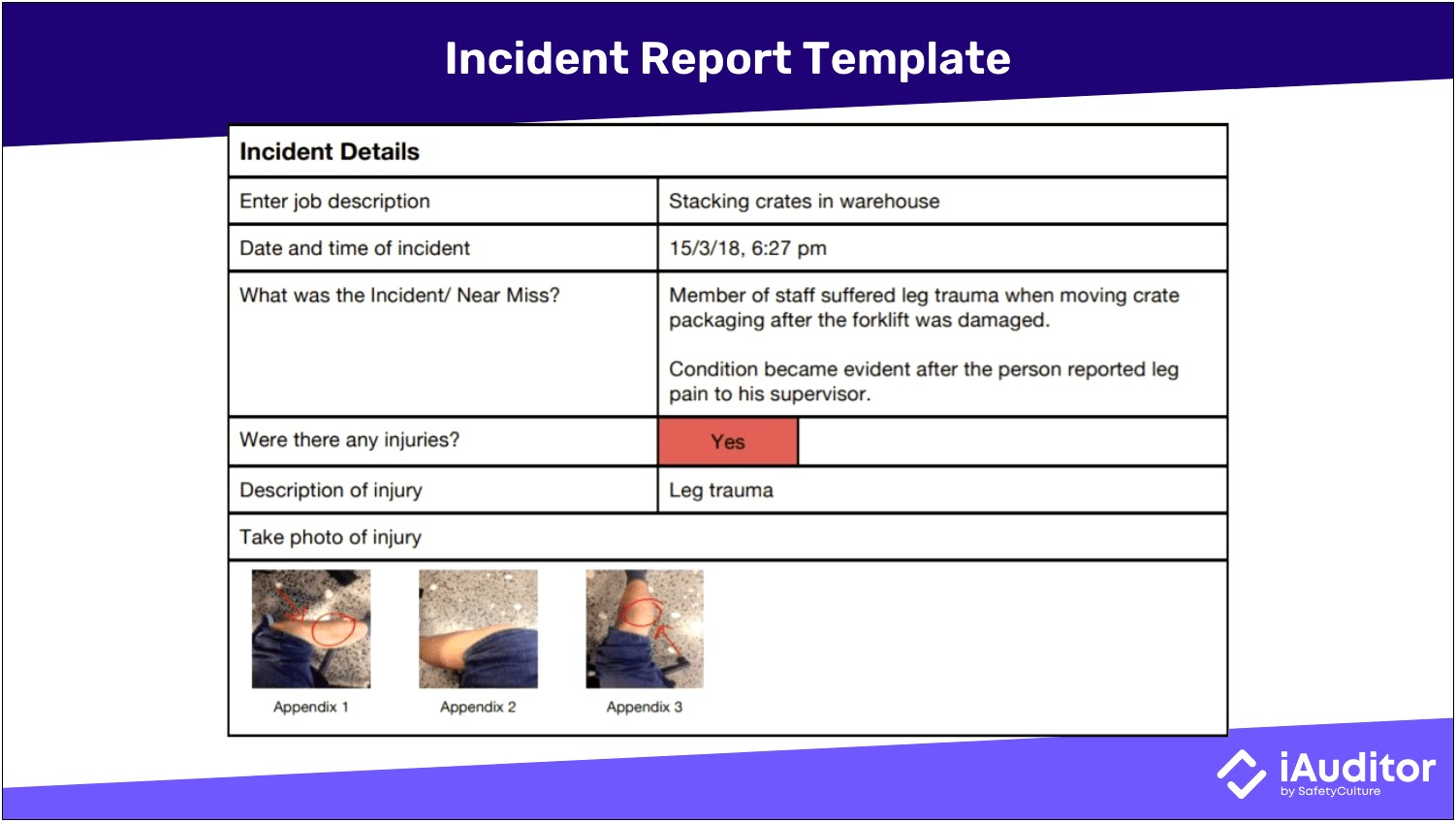 Download Sample Of Writing Incident Report Form Templates