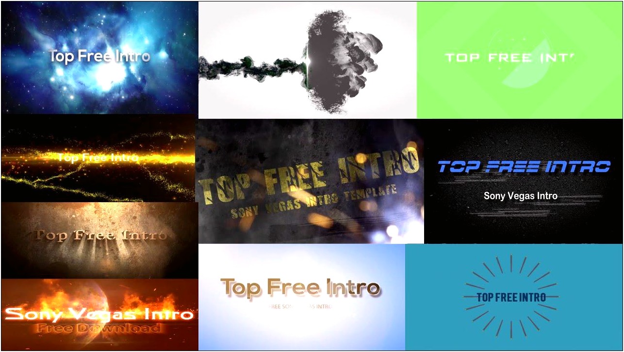 Download Sony Vegas Templates And Effects
