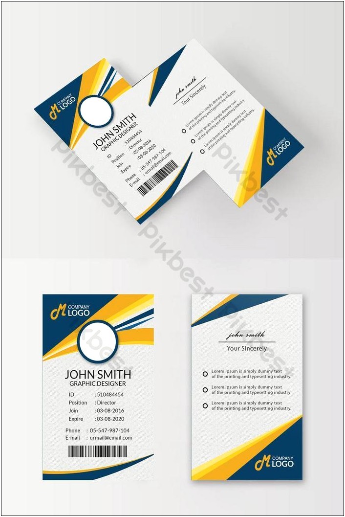 Download Template Id Card Format Psd