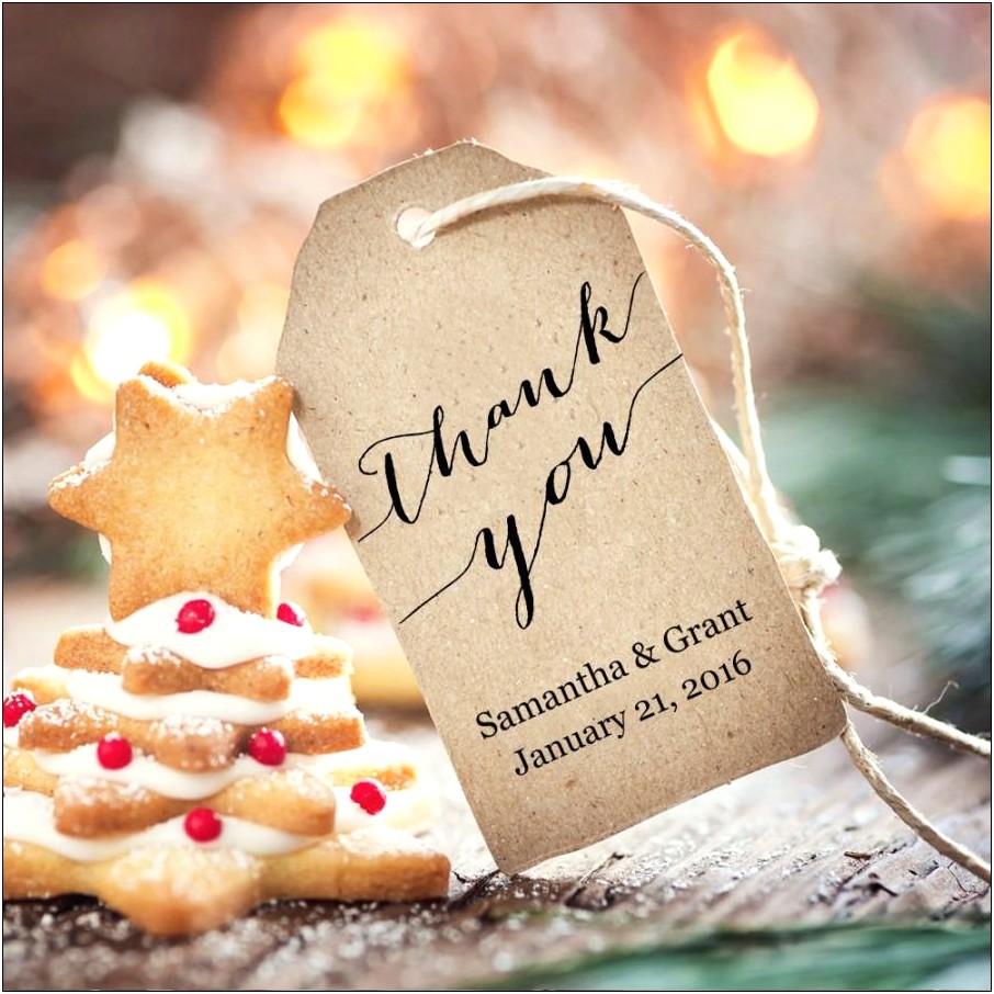Download Template Wedding Favor Thank You