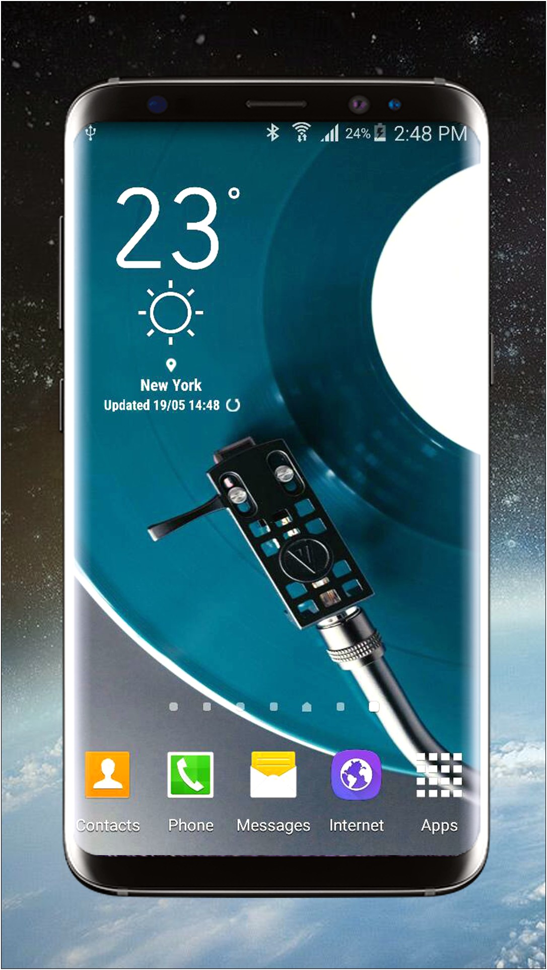 Download Template Zooper Widget Samsung S8
